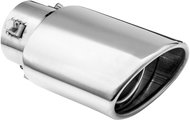 ASSO stainless steel oval exhaust tip, outer diameter 117 × 85 mm, length 180 mm - Exhaust Tail Pipe