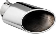 ASSO stainless steel oval exhaust tip, outer diameter 130 × 70 mm, length 197 mm - Exhaust Tail Pipe