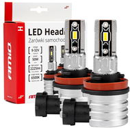 AMIO LED H8/H9/H11 42W - bílá (patice PGJ 19-5), sada 2 ks - LED autožárovka