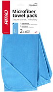 AMIO microfibre towel (with hand pocket) for cleaning glass 40 × 30 cm, 300 g (set of 2) - Car Microfiber Cloth