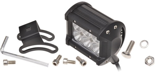 AMIO LED work light 18 W, voltage 9-36 V, 6 × 3 W CREE, 95 × 77 mm - LED Reflector - Main image