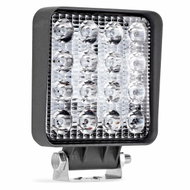 AMIO LED work light, voltage 9-36 V, 16 LEDs 3030, 110 × 110 mm - LED Reflector