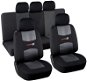 Compass Seat Cover Set 9pcs CARBON DARK - Car Seat Covers