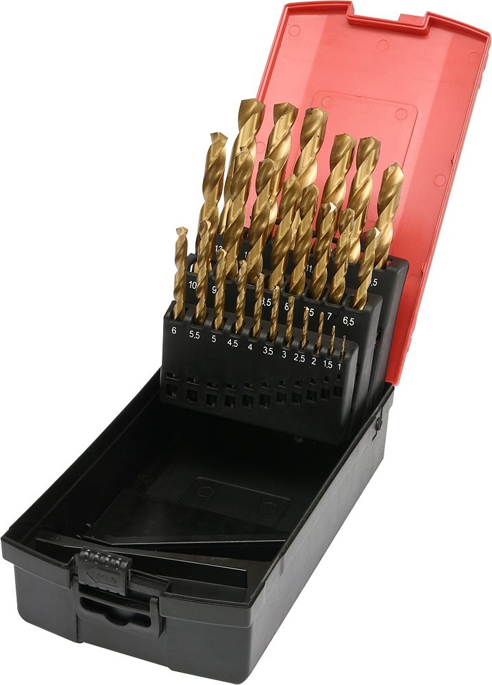 YATO HSS-TiN Fémfúrószár készlet, 25 db, 1-13 mm
