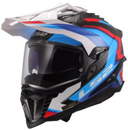 LS2 MX701 EXPLORER-06 CARBON FRONTIER adventure helmet white/blue - Motorbike Helmet