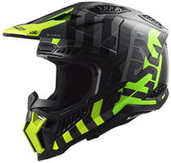 LS2 MX703 X-FORCE-06 CARBON-6K BARRIER off-road helmet green - Motorbike Helmet