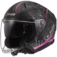 LS2 INFINITY II-06 HPFC LOTUS scooter jet helmet matt pink - Scooter Helmet