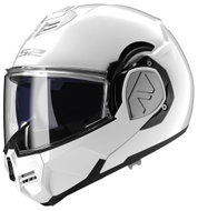 LS2 ADVANT flip-up helmet white sized. XXL - Motorbike Helmet