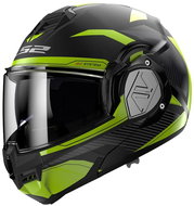 LS2 ADVANT REVO flip-up helmet matte black / Hi-Vis yellow - Motorbike Helmet