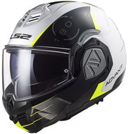LS2 ADVANT CODEX flip-up helmet white/black - Motorbike Helmet