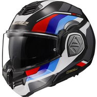 LS2 ADVANT SPORT překlápěcí helma černá / modrá / červená vel. XL - Helma na motorku