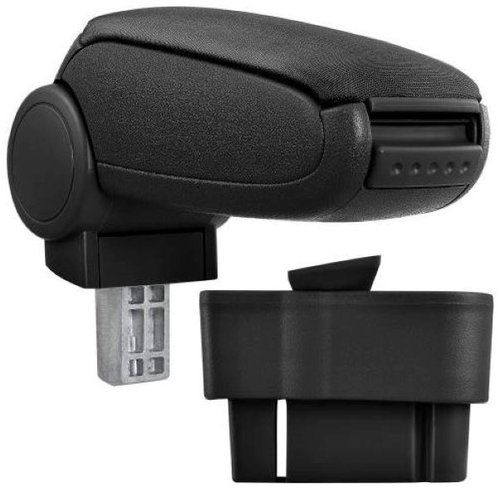 PROTEC Armrest, Opel Corsa D textile black 2006 - 2014 - Elbow Rest - Main image