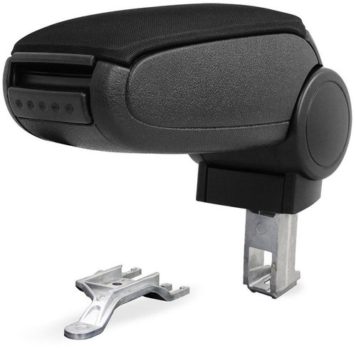 PROTEC Armrest, Audi A4 B6 textile black 2000 - 2004 - Elbow Rest - Main image