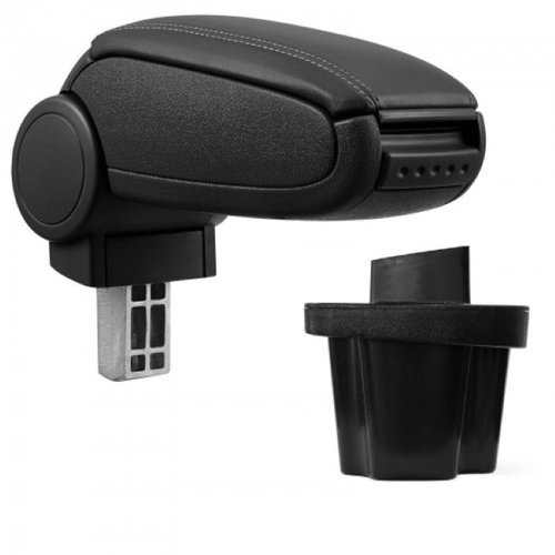 PROTEC Armrest, PEUGEOT 207, 207 SW, 207 CC, synthetic leather, black from 2006 - Elbow Rest - Main image