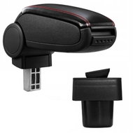 PROTEC Armrest, Suzuki Swift, synthetic leather, black, red stitching 2005 - 2010 Type MZ/EZ - Elbow Rest