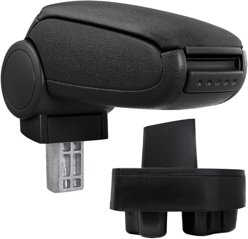 PROTEC Armrest, Opel Corsa C textile black 2000 - 2006 - Elbow Rest - Main image