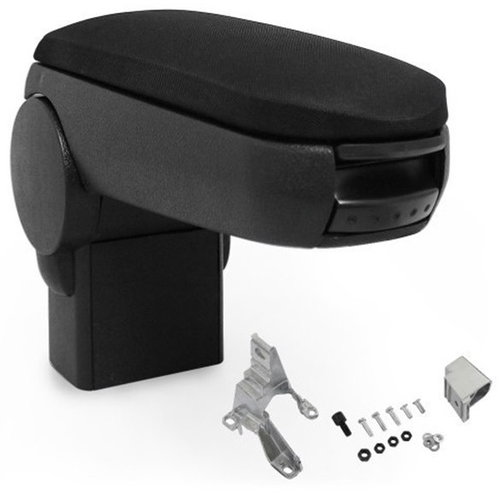 PROTEC Armrest, VW Bora textile black 1998 - 2005 - Elbow Rest - Main image
