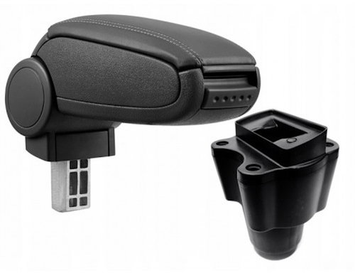 PROTEC Armrest, DACIA LOGAN/SANDERO 2, synthetic leather, black 2012 - 2020 - Elbow Rest - Main image