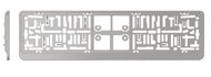 PREXIM License plate frame carbon silver - Licence Plate Holder