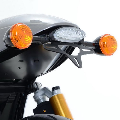 R&G Racing License plate holder, Triumph Thruxton 1200,1200 R, black - Motorcycle Licence Plate Bracket - Main image