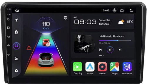 Hizpo CarPlay Android Car radio for Audi A3 2 8P 2003 - 2013, GPS Navigation, Camera, WIFI, Bluetoot - Car Radio - Main image