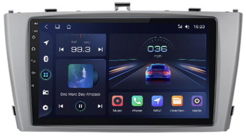 Ossuret 2din Car radio for Toyota Avensis 2008-2015 Android with GPS navigation, WIFI, USB, silver - Car Radio - Main image
