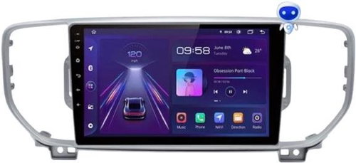 Ossuret Car radio KIA SPORTAGE 4 QL 2016 - 2018 with Android, GPS Navigation, WIFI, USB, Bluetooth - Car Radio - Main image