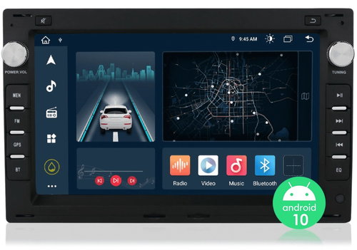Hizpo Car radio for Volkswagen VW Touareg Multivan T5 Transporter 2002-2010 Carplay - Car Radio - Main image