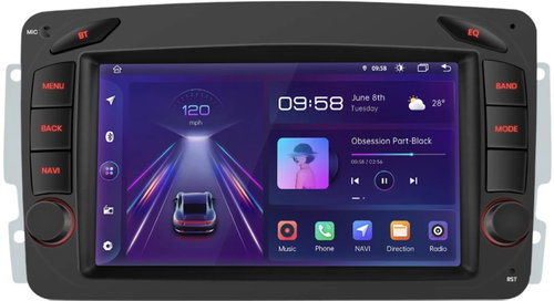 Hizpo 2din Car radio for Mercedes Benz CLK W209 C209 W168 W463 2004 Vito Viano Vaneo, Android GPS - Car Radio - Main image