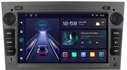 2 Din Android 12 Car radio OPEL Corsa C Signum Vivaro Astra H Zafira Tigra Twintop, GRAY COLOUR - Car Radio - Main image