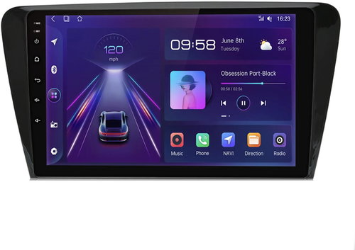 Hizpo 10" 2din Car radio ŠKODA OCTAVIA 3 A7 2013 - 2018 with WIFI, GPS NAVIGATION, CAMERA, Android r - Car Radio - Main image