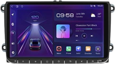 ESSGOO 9" Android 10 Car Radio WiFi GPS NAVI Bluetooth Touch for VW Golf Passat Seat 1+16G 4Core - Car Radio - Main image