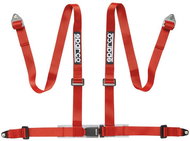 Sparco Four-point seat belt with ECE homologation, with screw attachment, red - Safety Belt