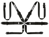 Sparco six-point seat belt COMPETITION H - 3 + 2, FIA homologation, black - Safety Belt