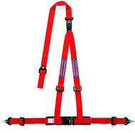 Sparco 3-point seat belt CLUB H - 3M DUAL Martini Racing, ECE homologation, colour red - Safety Belt
