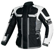 MAXX – NF 2206 Textilná bunda dlhá čierno-sivo-biela - Motorkárska bunda