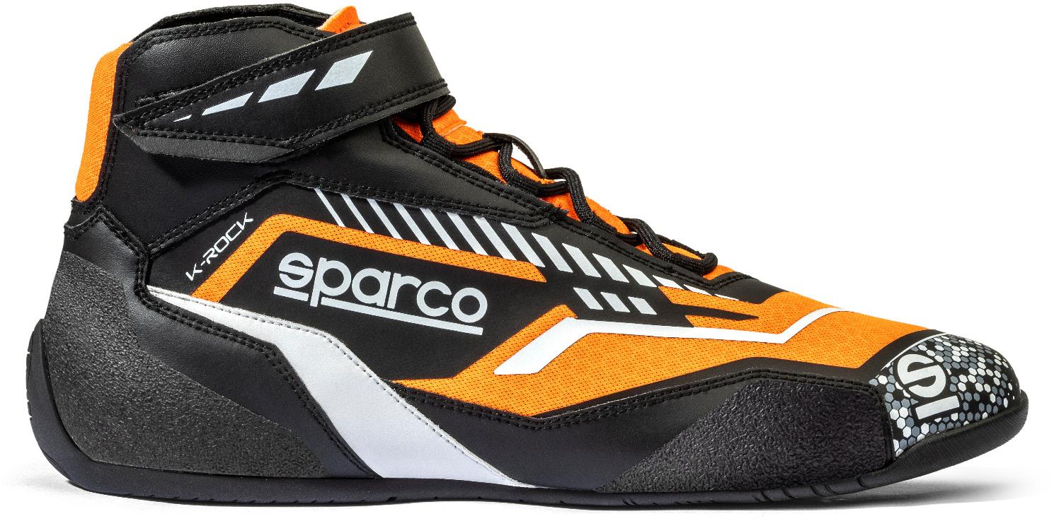 Sparco K-ROCK Gokart cipő, fekete-narancsszín, 44-es méret