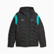Mercedes AMG Petronas MT7 men's winter jacket with hood black and green, XL - Jacket