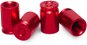 BYC Čiapočky ventilov nábojnica, 4 ks, červené - Čiapočky na ventily