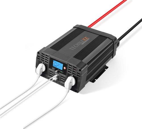 Technaxx měnič napětí 2000 W, DC 12 V na 2xUSB a 2x230 V (TE20) - Voltage Inverter - Main image