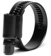 Escape6 stainless steel hose clamp for pressure hoses black, clamp range 19-28 mm - Hose Clamps