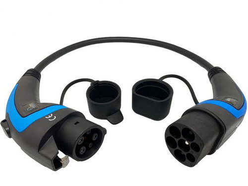 EV EXPERT Premium adapter for electric cars and PHEVs from Type 2 to Type 1 - Adapter - Main image