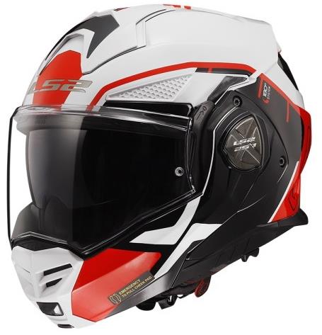 LS2 FF901 ADVANT-X HPFCMETRYK překlápěcí bílá/červená vel. XXL - Motorbike Helmet - Main image