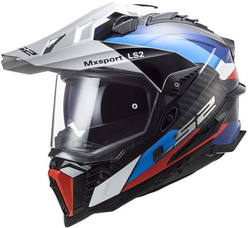 LS2MX701 EXPLORER-06 CARBON FRONTIER adventure černá/modrá vel. XXL - Motorbike Helmet - Main image