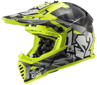 LS2MX437 FAST EVOMINI II-06 CRUSHER children's black/yellow sizing. L - Motorbike Helmet