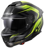 LS2 FF808 STREAM II-06 FURY integrální černá/Hi-Vis-žlutá vel. S - Motorbike Helmet