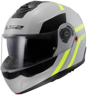 LS2 FF908 STROBE II-06 AUTOX výklopná šedá/Hi-Vis-žlutá vel. XL - Motorbike Helmet