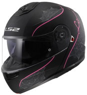 LS2 FF908 STROBE II-06 LUX výklopná matná-černá/růžová vel. XS - Motorbike Helmet