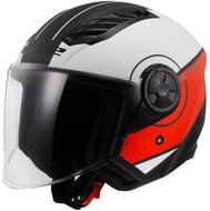 LS2 OF616 AIRFLOW II-06 COVER scooter jet matt white/red size 2.5 mm M - Motorbike Helmet