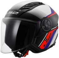 LS2 OF616 AIRFLOW II-06 RUSH scooter jet white/blue/red size 2.5 mm S - Motorbike Helmet